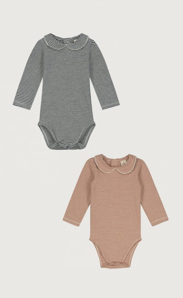 KIDS Gray Label baby collar onesie 2 colors