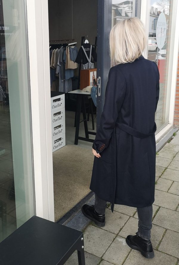 Tiger of Sweden Rimini classic coat Blue ink