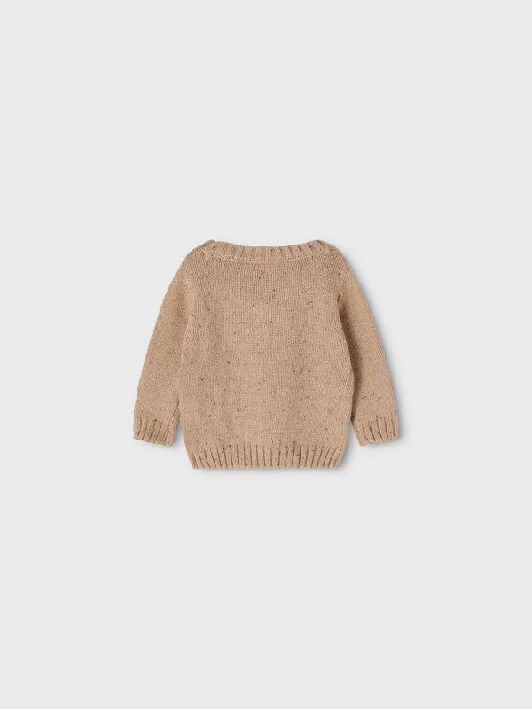 KIDS Lil' Atelier Egalto baby knit Brown
