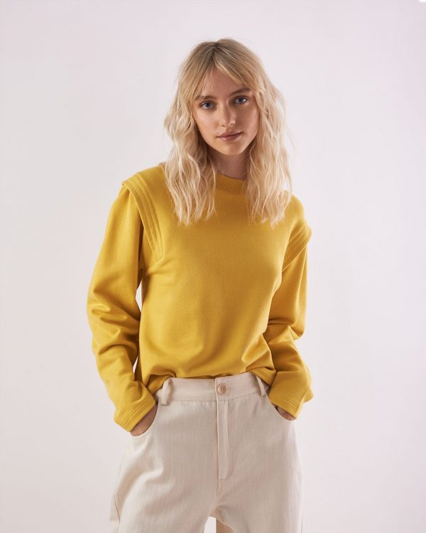 Another Label Kasuga sweater Yellow