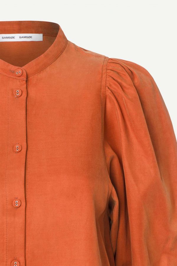 Samsøe & Samsøe Mejse blouse Pottery clay