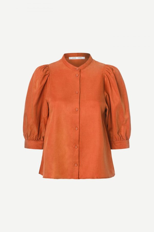 Samsøe & Samsøe Mejse blouse Pottery clay