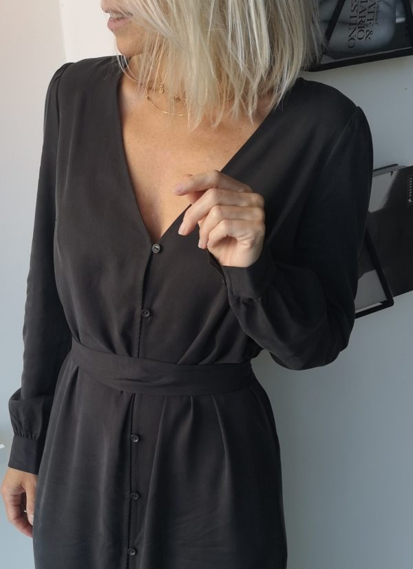 Another Label Peck dress Iron grey