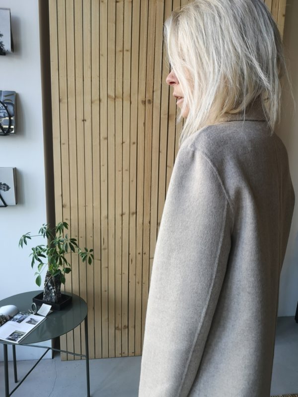 Selected Femme Tama handmade coat Sandshell