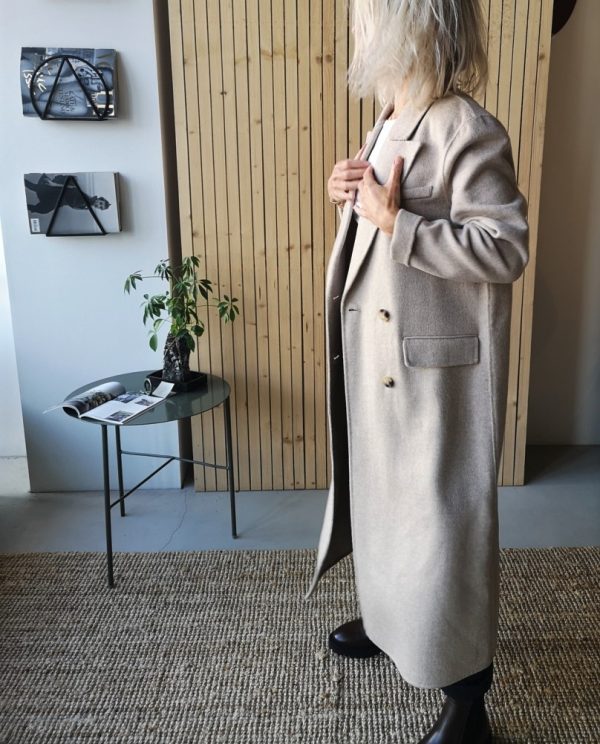 Selected Femme Tama handmade coat Sandshell