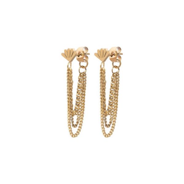Madam the Label earrings three chains 2 colors
