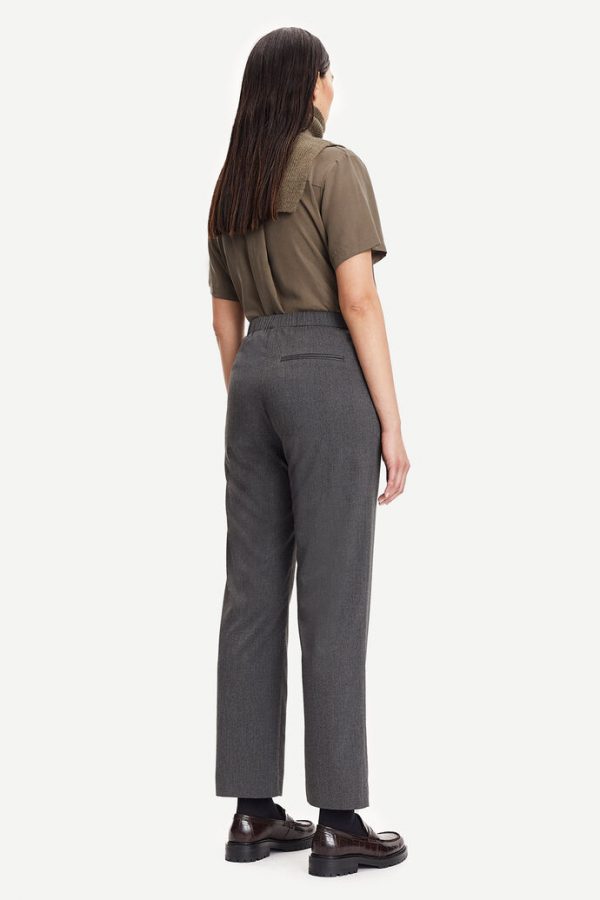 Samsøe & Samsøe Hoys f trousers Dark grey