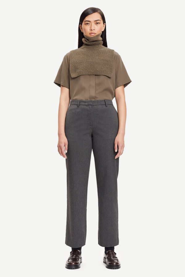 Samsøe & Samsøe Hoys f trousers Dark grey