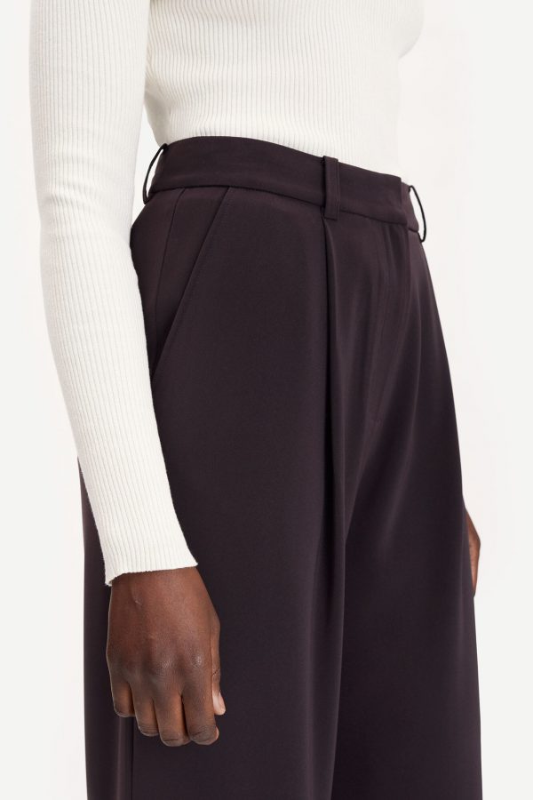Samsøe & Samsøe Jalia pants Chocolate Plum