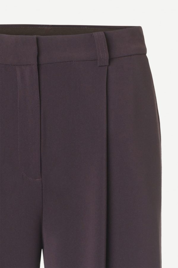 Samsøe & Samsøe Jalia pants Chocolate Plum