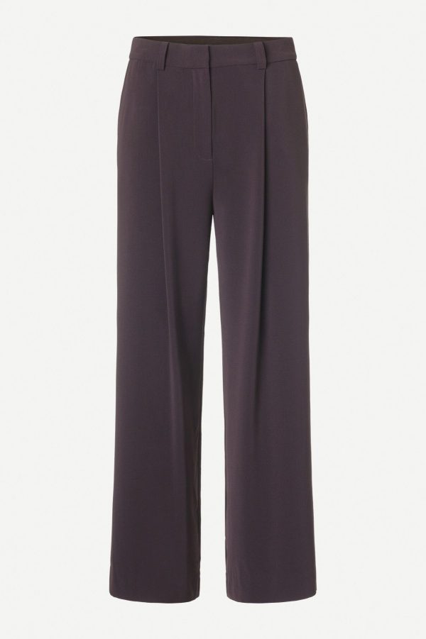 Samsøe & Samsøe Jalia pants Chocolate Plum