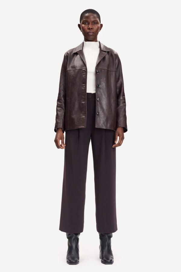Samsøe & Samsøe Jalia pants Chocolate Plum