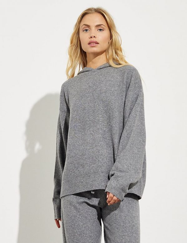 MbyM Kamryn knit hoodie Grey