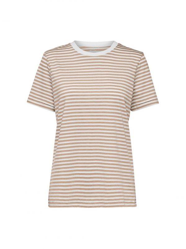 Selected Femme My Perfect Tee stripes Tannin
