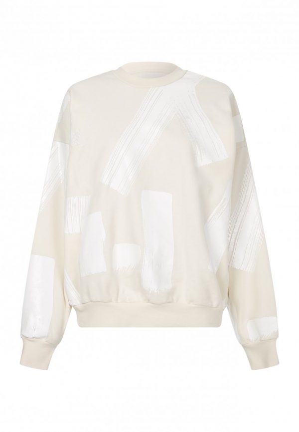 Zoe Karssen Willow foil paint print sweater