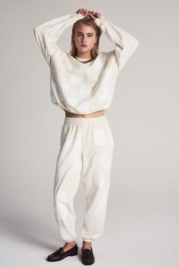 Zoe Karssen Willow foil paint print sweater