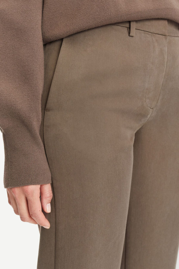 Samsøe & Samsøe Hoys f trousers Chocolate chip