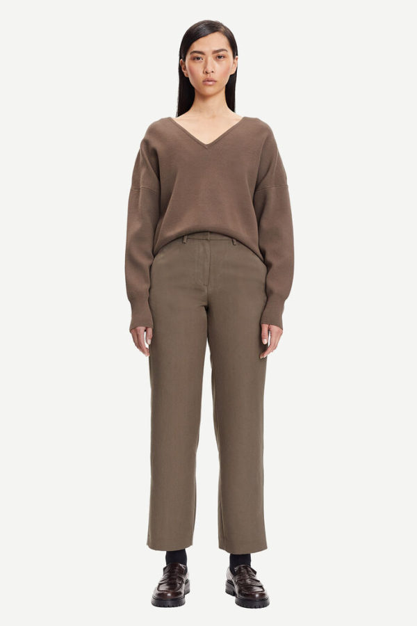 Samsøe & Samsøe Hoys f trousers Chocolate chip