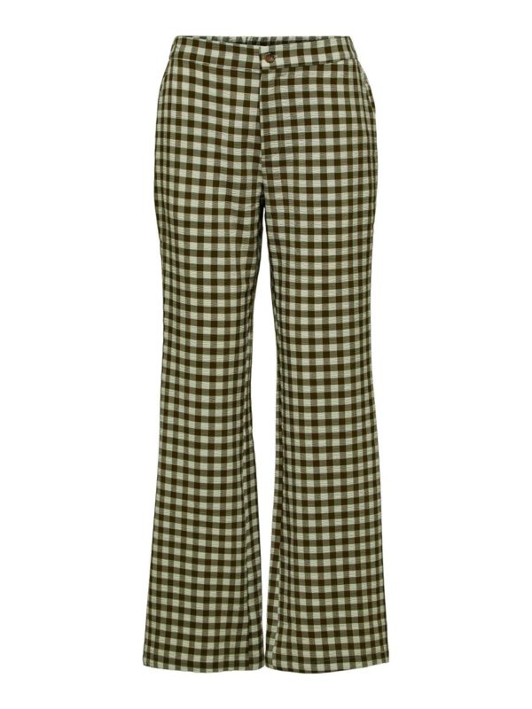 Selected Femme Lucilla flared pants Dark olive