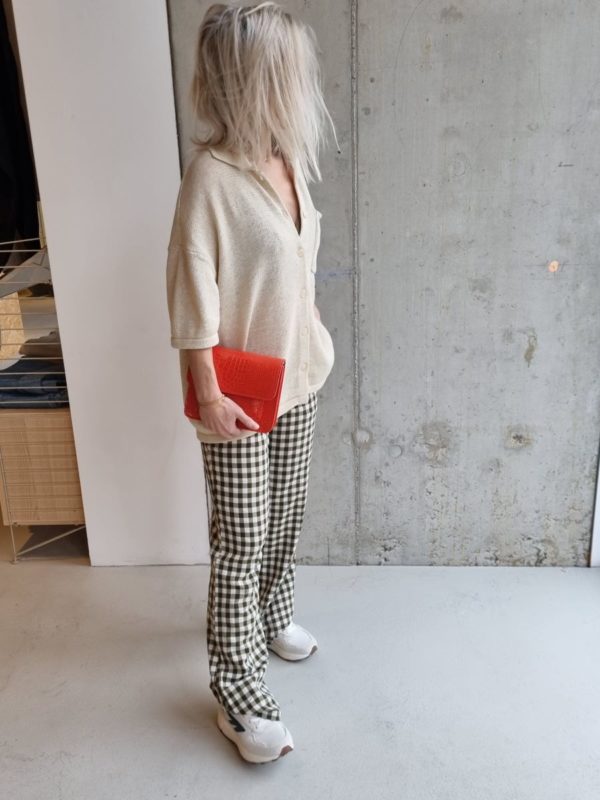 Selected Femme Lucilla flared pants Dark olive