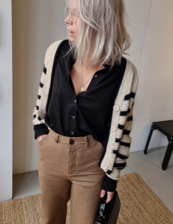 CharlieMary Michelle blouse Black