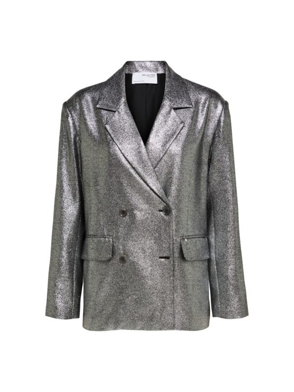 Selected Femme Sana blazer Silver