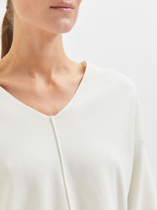 Selected Femme Adeline knit Snow white