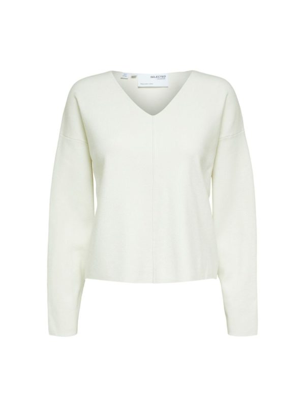 Selected Femme Adeline knit Snow white