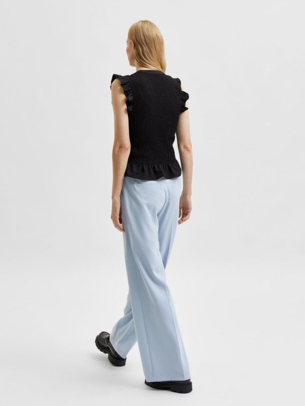 Selected Femme Gianna smock shirt Black