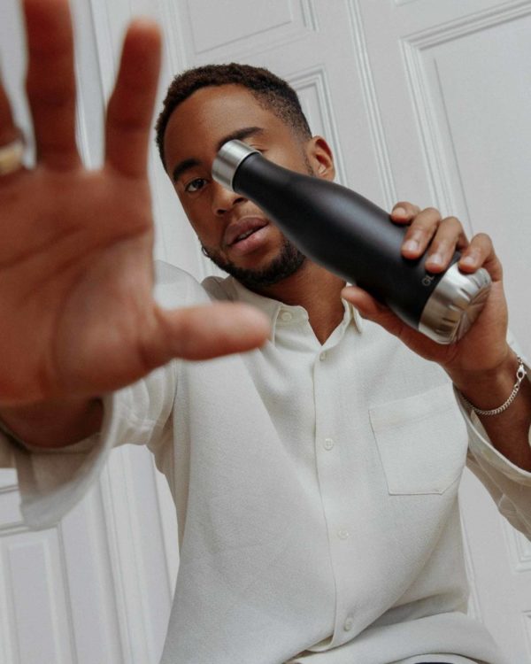 GLACIAL bottle Matte black 400ml
