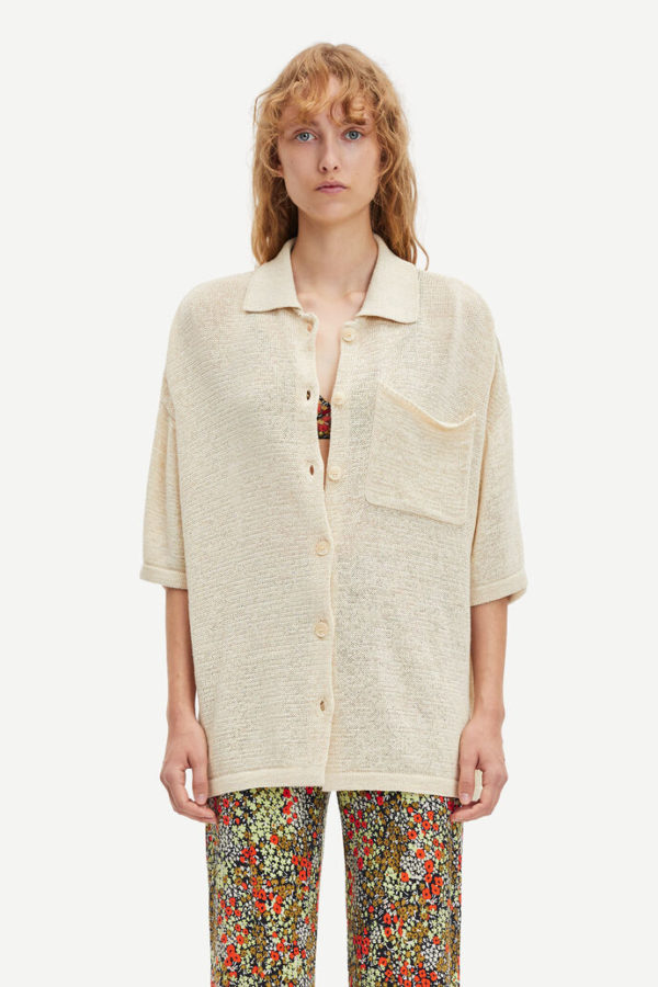 Samsøe & Samsøe Mel shirt Whitecap grey