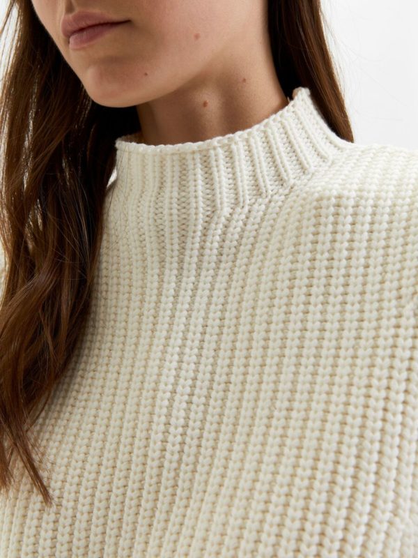 Selected Femme Melena knit vest Snow white