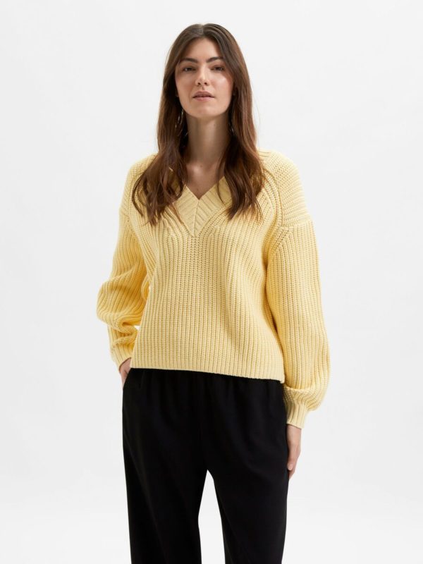 Selected Femme Melena knit Double cream