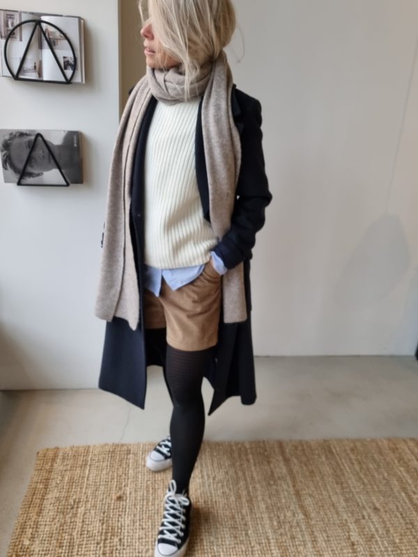 Selected Femme Melena knit vest Snow white