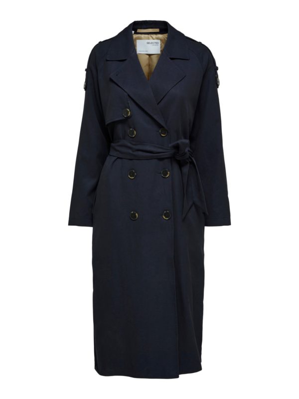 Selected Femme New Bren trenchcoat Dark navy