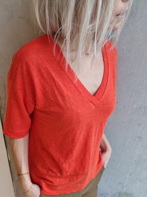 Samsøe & Samsøe Sania shirt Spicy orange