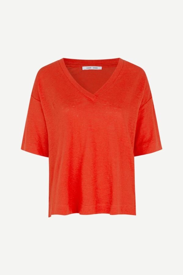 Samsøe & Samsøe Sania shirt Spicy orange