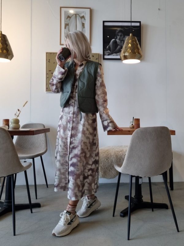 Samsøe & Samsøe Gitte shirt dress Blurred brown