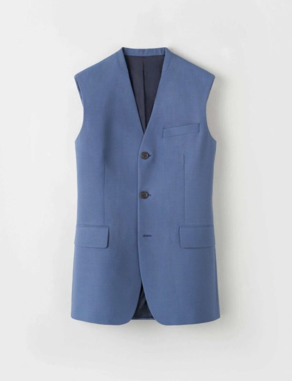 Tiger of Sweden Hiilma waistcoat Blue grey
