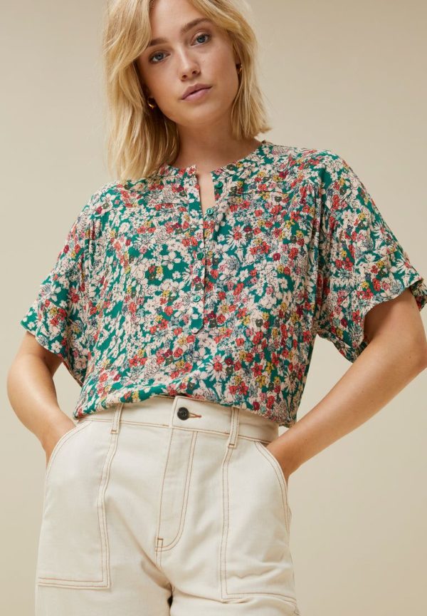 By Bar Bo blouse Poppy green