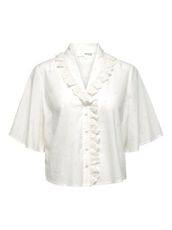 Selected Femme Brody shirt White