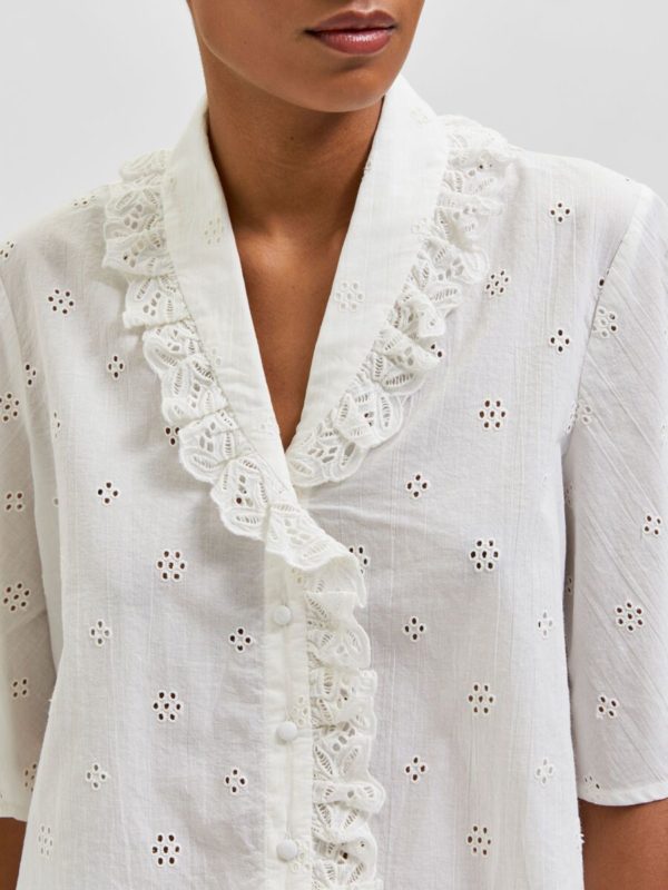 Selected Femme Brody shirt White
