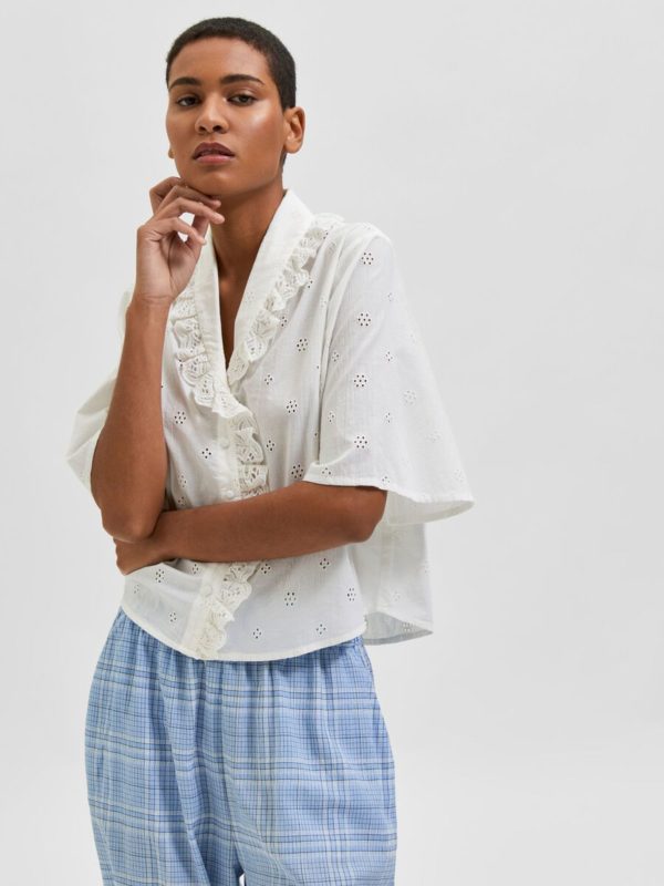 Selected Femme Brody shirt White