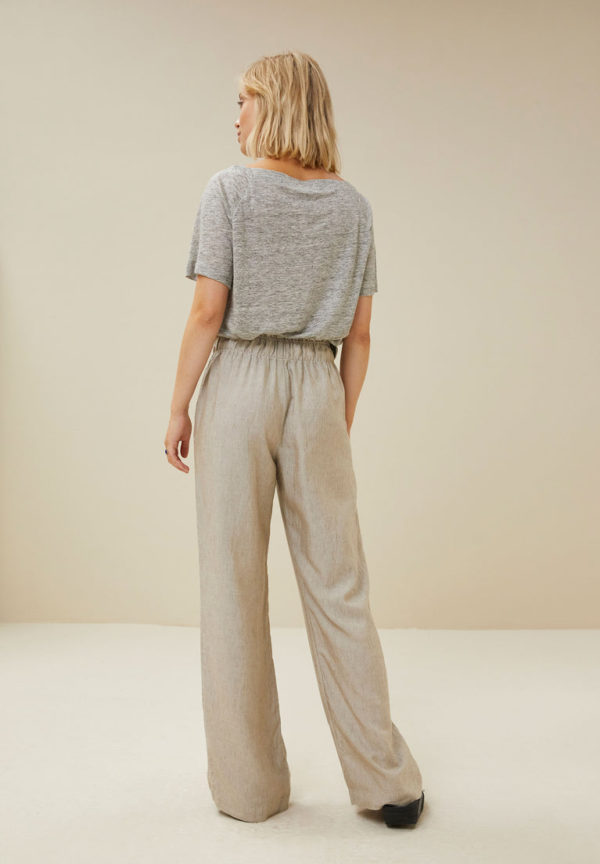 By Bar Calle linen top Grey melee