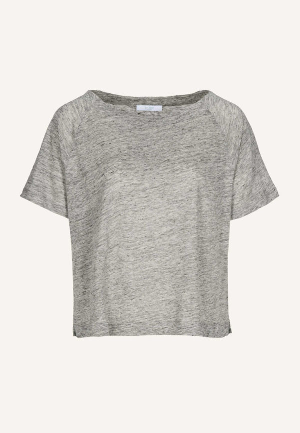 By Bar Calle linen top Grey melee