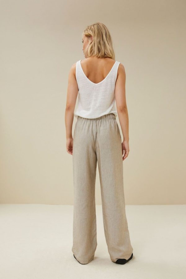 By Bar Robyn linen stripe pants