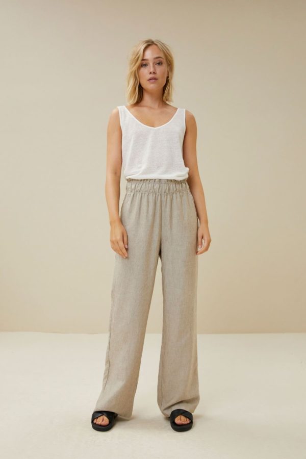 By Bar Robyn linen stripe pants