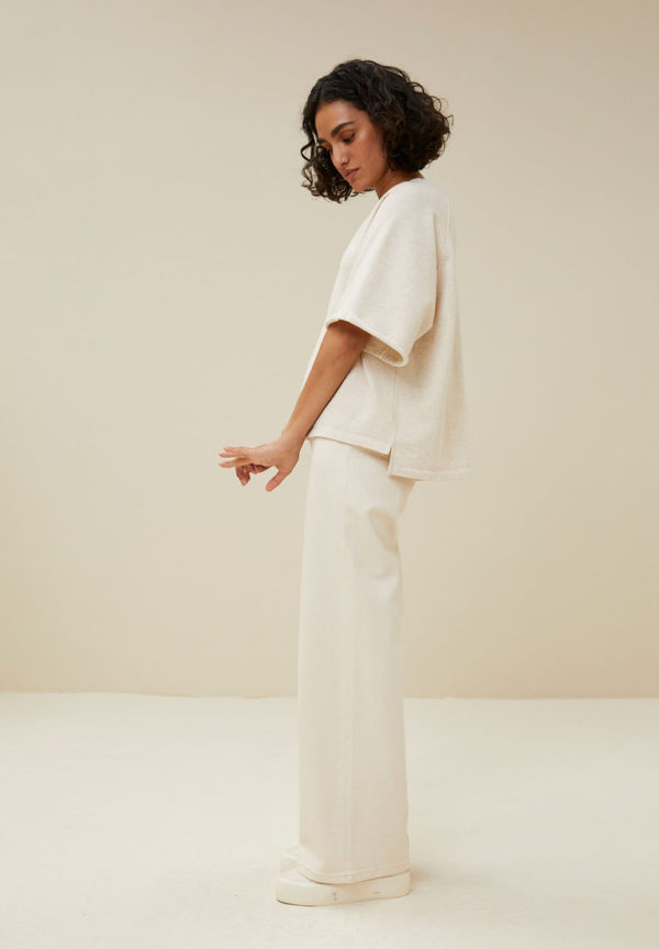 By Bar Chrissy sweat top Oyster melee