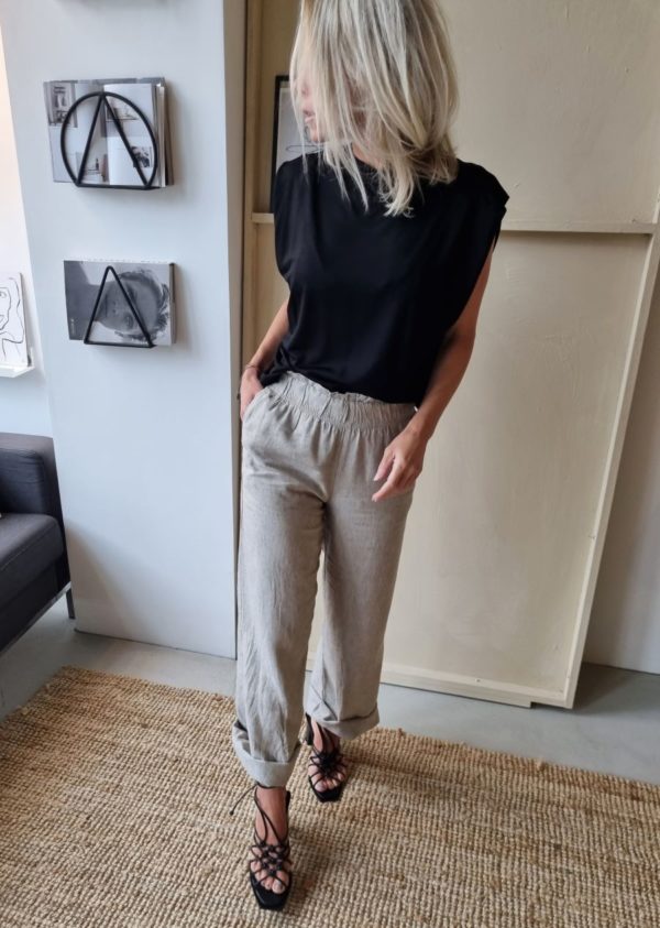 By Bar Robyn linen stripe pants