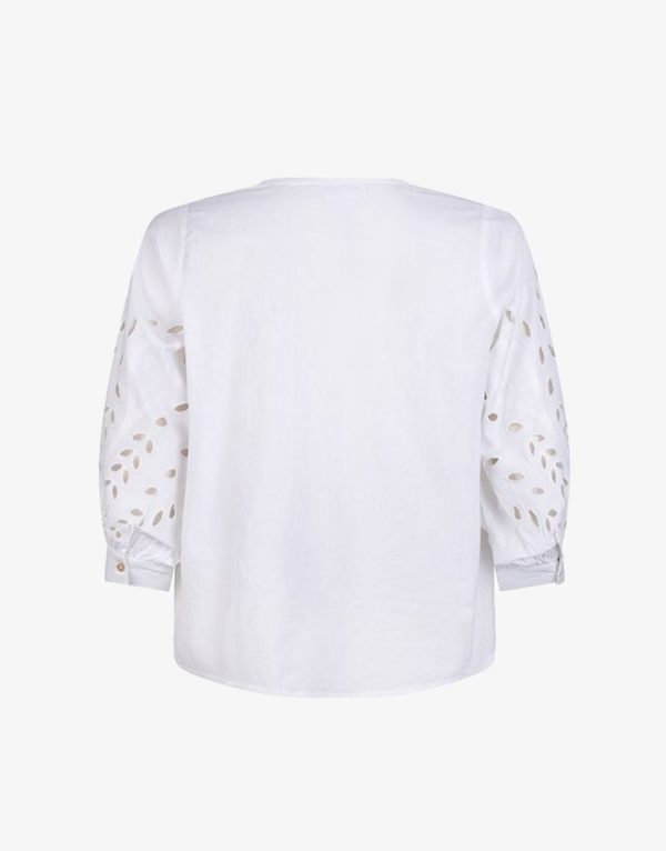 Ruby Tuesday Ilvy poplin blouse White
